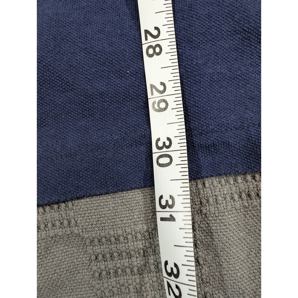 Fruit of the Loom Mens XL Navy Blue Cotton Pique Polo Shirt Tipped Collar - Picture 7 of 8